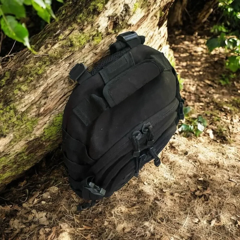 Condor Mission Pack Black Tactical Backpack MOLLE Travel Hiking Go-Bag 30L